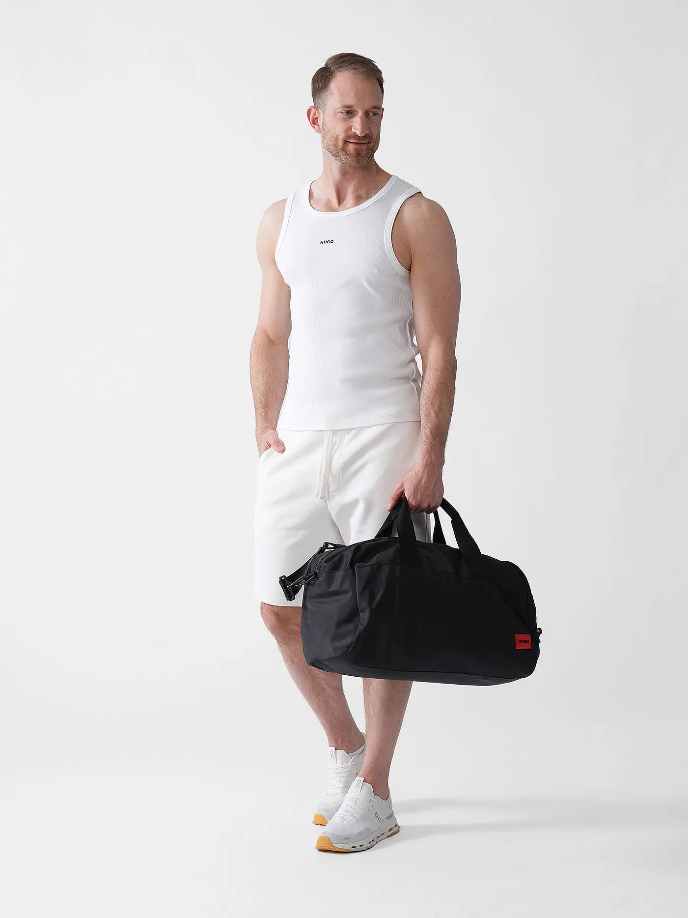 HUGO | Shorts DAYONO | weiss